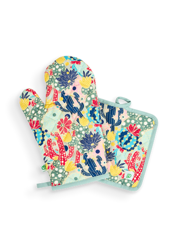 Lustiges Küchenset Kaktusblumen