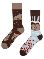 Lustige warme Socken Bär im Winter