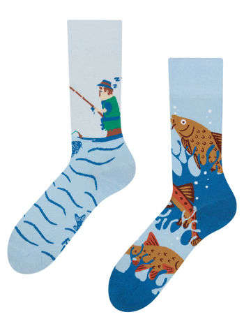 Lustige Socken Fischerei