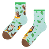 Lustige Crewsocken Eule und Bücher