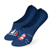 Lustige No-Show-Socken Leuchtturm und Segelboote