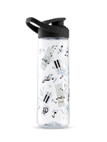 Lustige Wasserflasche Klaviermusik 700 ml
