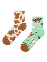 Lustige Crewsocken Kuh und Glocke