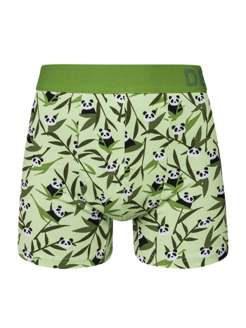 Lustige Boxershorts für Männer Pandas und Bambus