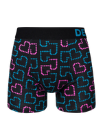 Lustige Boxershorts für Männer Pixelherzen