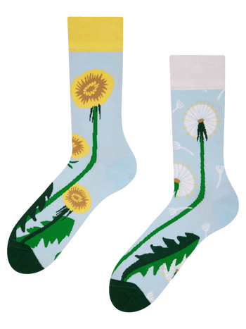 Lustige Socken Löwenzahn-Frühling