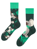 Lustige Socken Koala und Blätter