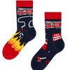 Lustige Kindersocken Feuerwehrmann