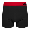 Schwarze und rote Boxershorts für Männer