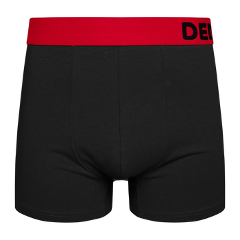 Schwarze und rote Boxershorts für Männer