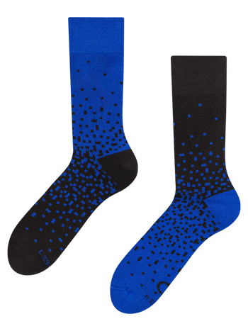 Warme Socken Blau und Schwarz