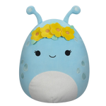 Squishmallows Natnat der pastellblaue Alien mit Blumenkrone, 40 cm