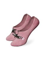 Lustige No-Show-Socken Rosa Katzen