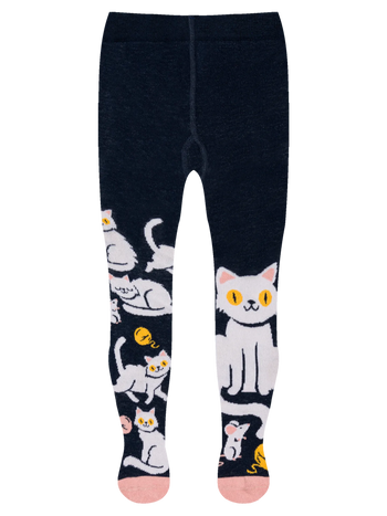 Lustige Strumpfhosen für Kinder Verspieltes Kätzchen