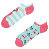 Lustige Sneakersocken Verwickelter Flamingo