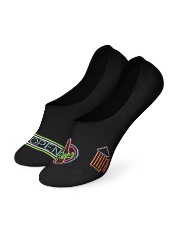 Lustige No-Show-Socken Neon-Bier