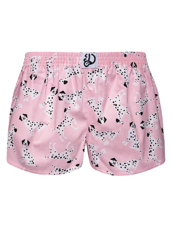 Lustige Damenshorts Rosa Dalmatiner