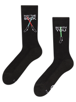 Lustige funktionelle Socken Möge die Socke mit dir sein