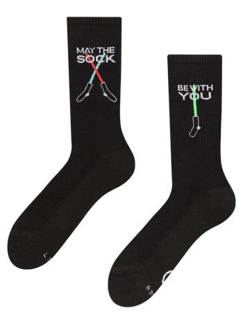 Lustige funktionelle Socken Möge die Socke mit dir sein