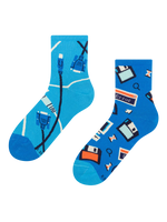 Lustige Crewsocken Retro-IT