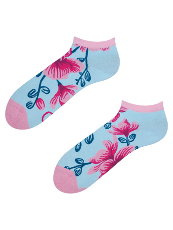 Lustige Knöchelsocken Orchidee