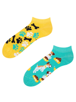 Lustige Knöchelsocken Fröhlicher Hund