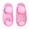 Lustige chunky Baby-Clog-Sandalen Flamingos und Herzen