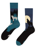 Lustige Socken Mondwolf
