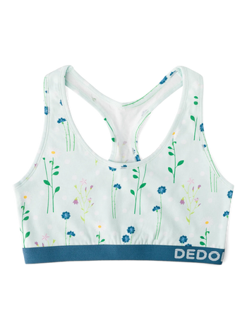 Lustige Damenbralette Wiesenblumen
