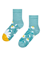 Antistress-Crewsocken Türkisfarbene Kamillen