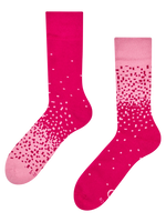 Warme Socken Dunkel- und Hellrosa