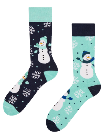 Lustige warme Socken Fröhlicher Schneemann