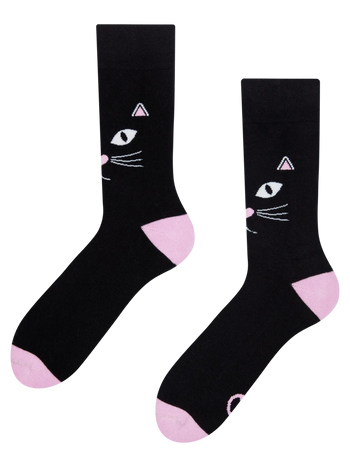 Lustige warme Socken Katzenblick