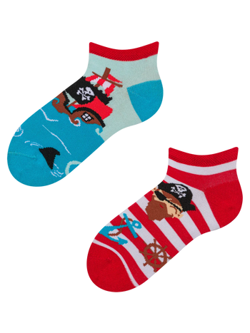 Lustige Knöchelsocken für Kinder Pirat