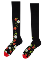 Lustige Kniestrümpfe Walderdbeeren