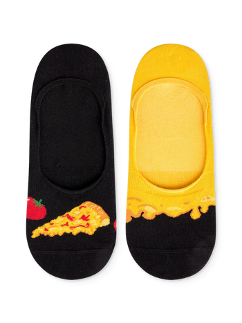 Lustige No-Show-Socken Käsepizza