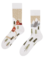 Lustige warme Socken Schneeland