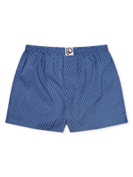 Blau-grau gemusterte Shorts für Männer