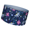 Lustiges funktionelles Stirnband Violette Blumen