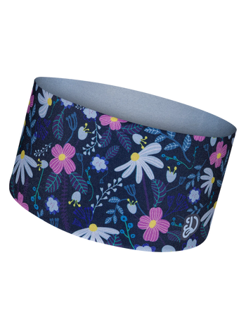 Lustiges funktionelles Stirnband Violette Blumen