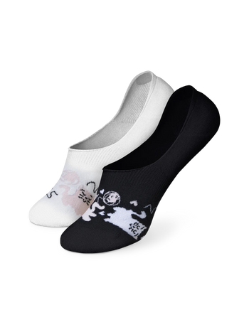 Lustige No-Show-Socken Schläfrige Kätzchen