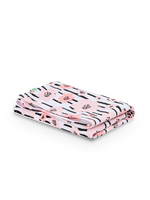 Lustiges Küchentuch Rosa Blumen