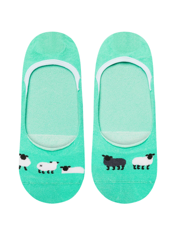 Lustige No-Show-Socken Schwarzes Schaf