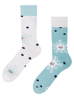 Lustige warme Socken Glückliche Schneeflocken