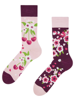 Lustige Bambussocken Kirschblüte