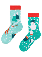 Lustige warme Socken für Kinder Winterabenteuer
