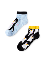 Lustige Knöchelsocken für Kinder Winterpinguin