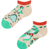 Lustige Knöchelsocken für Kinder Dino-Skatepark