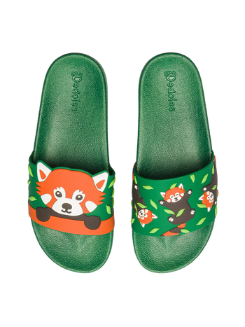 Lustige Pantoletten Roter Panda