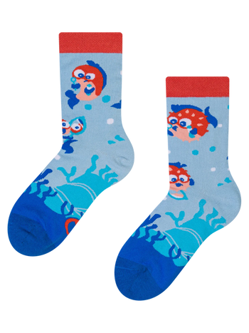 Lustige Kindersocken Lustiger Kugelfisch